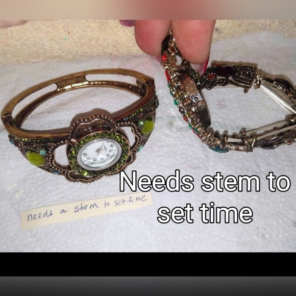 Jeweled Watch Bracelets Lot for Repair - Picture 14 of 16